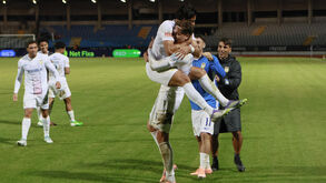 Jogadores do Alverca festejam em Rio Maior