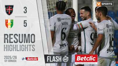 Os oito golos do eletrizante Casa Pia-E. Amadora em 60 segundos