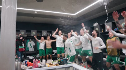 Digno de um filme a festa rija dos irlandeses depois do apuramento histórico para o playoff