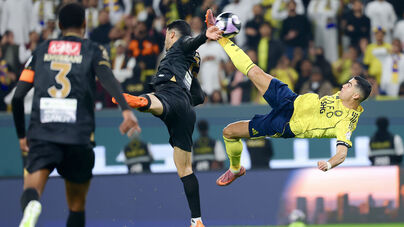 Que golaço: Cristiano Ronaldo fecha goleada do Al Nassr com um tremendo pontapé de bicicleta
