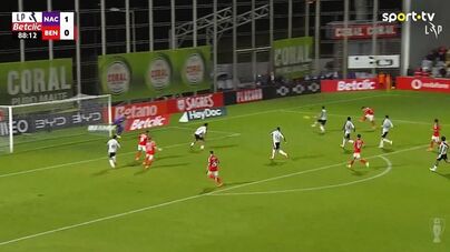 O grande golo de Prestianni que empatou o Nacional-Benfica