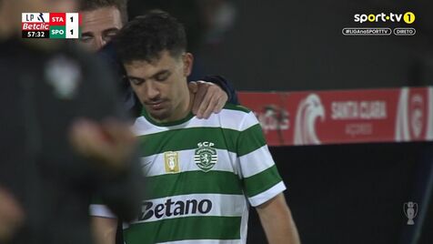 Pote sai lesionado no Santa Clara-Sporting