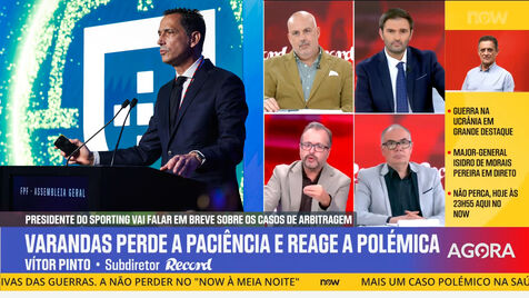 Vítor Pinto e as "linhas vermelhas" de Proença: «Devem ser impossíveis de ultrapassar como a Muralha da China» 