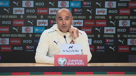 Roberto Martínez e a reação dos jogadores após a derrota: «Já são quase 3 anos...»