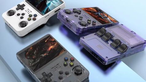 Consolas portáteis retro R36S em desconto na Black Friday AliExpress.
