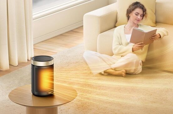 Aquecedor Dreo, com distribuição eficiente de calor