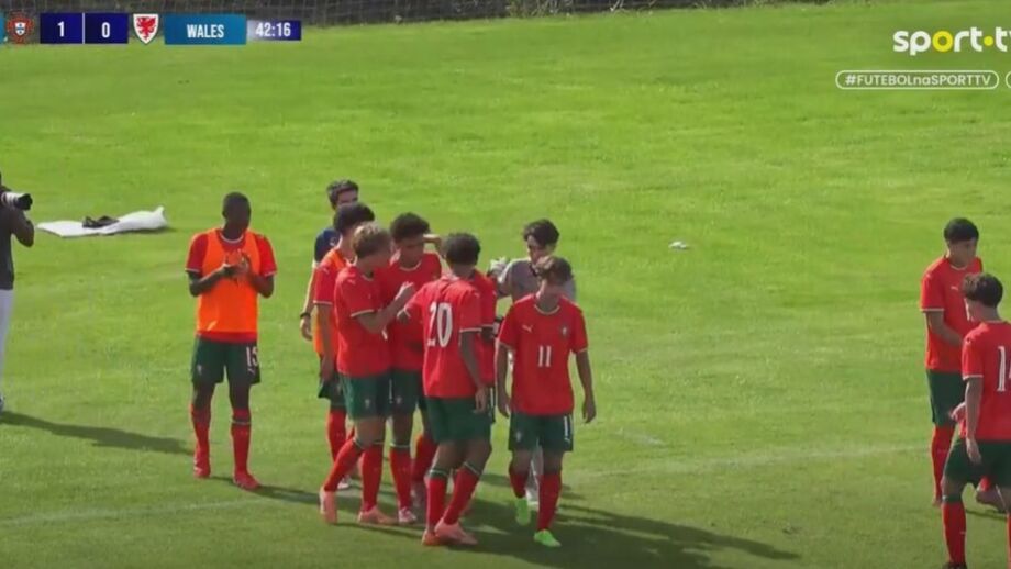 Cristianinho comemora golo frente ao País de Gales