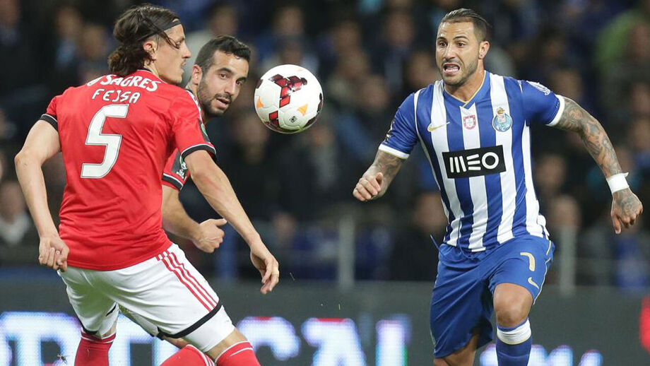 Fejsa e Ruben Amorim num jogo frente ao FC Porto, em março de 2014