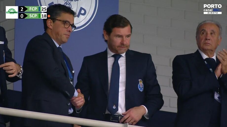 Presidente Villas-Boas assistiu ao jogo