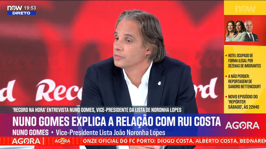'Vice' de Noronha Lopes foi colega de equipa e trabalhou o atual líder do clube da Luz e candidato