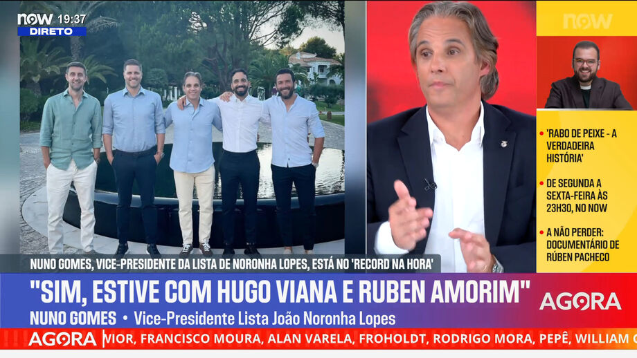 Candidato a vice-presidente na lista de Noronha Lopes foi o convidado do programa 'Record na Hora', no NOW