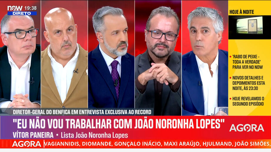 Atual diretor geral do Benfica disse, em declarações a Record, que não vai trabalhar com Noronha Lopes