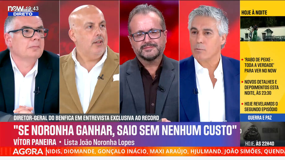 Candidato a diretor-técnico na lista de Noronha Lopes entrevistado no 'Record na Hora'