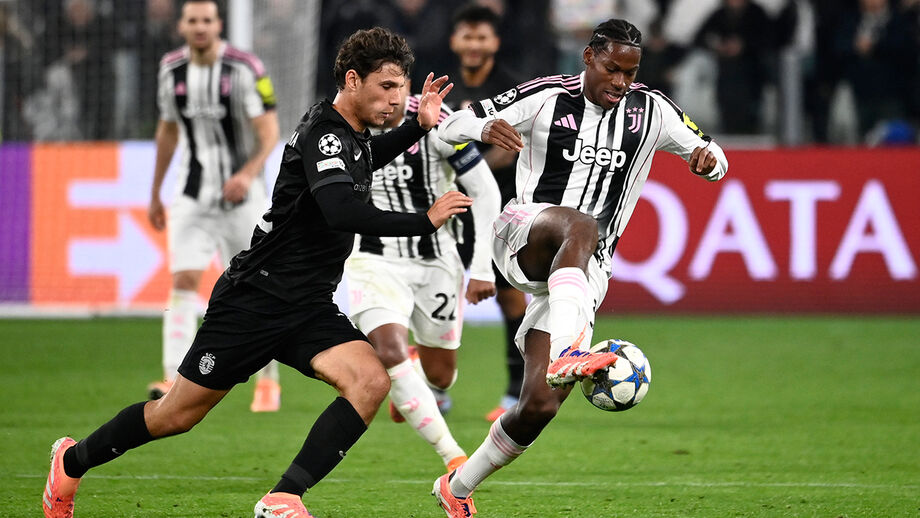 Eduardo Quaresma deu mais consistência à lateral direita do Sporting em Turim e não perdeu Jonathan David de vista