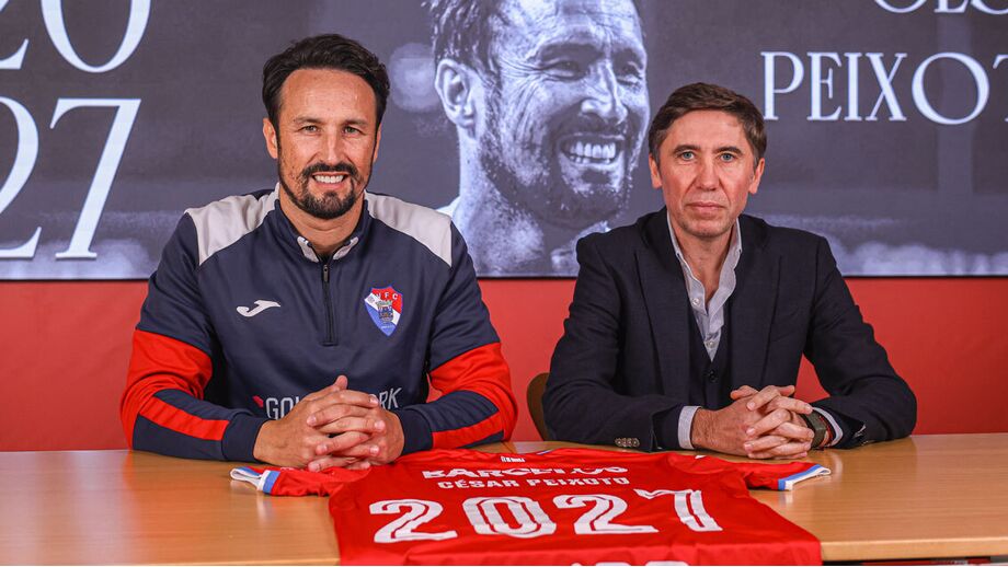 César Peixoto junto ao presidente Rui Silva