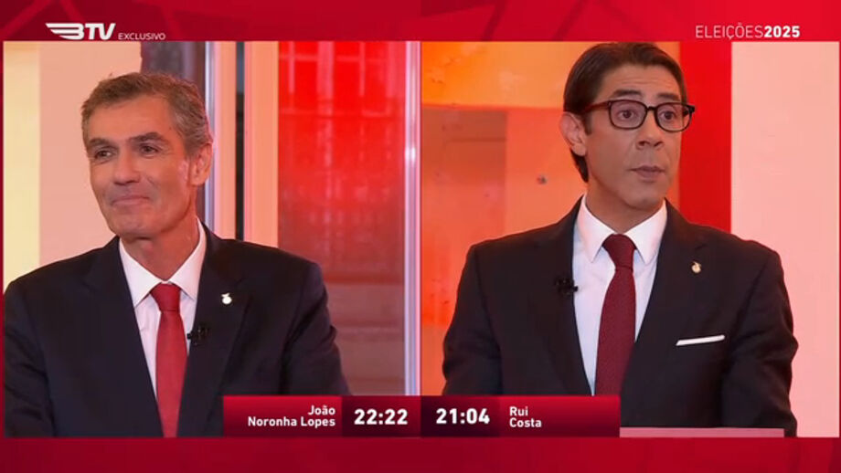 Troca de acusações no debate entre João Noronha Lopes e Rui Costa 