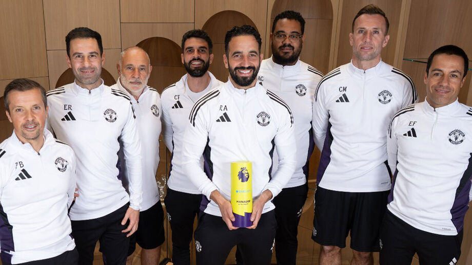 Ruben Amorim e a equipa técnica 