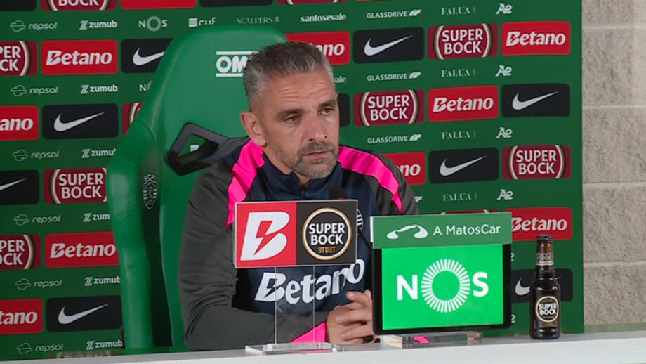 Treinador do Sporting diz que os jogadores têm de estar focados no jogo com o Santa Clara 