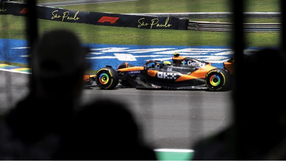 Lando Norris no circuito de São Paulo