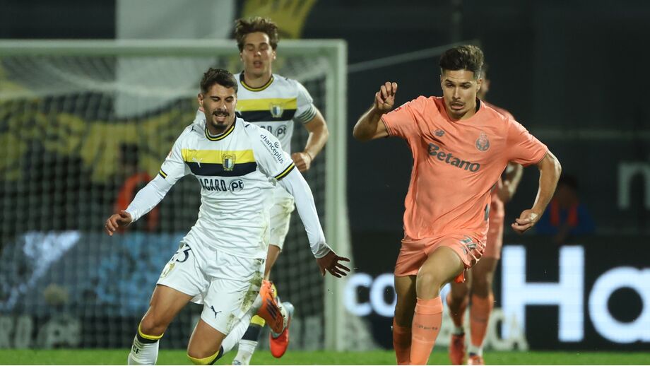 Francisco Moura durante o jogo contra o Famalicão
