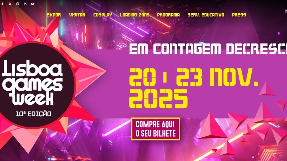Lisboa Games Week: 20 a 23 de novembro de 2025