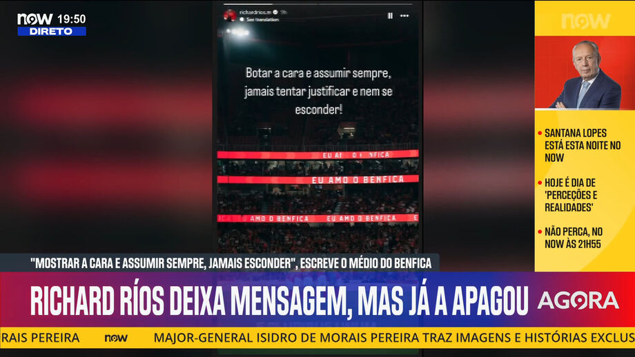 Médio colombiano, que está no lance que origina o 2-2 frente ao Casa Pia, arrepende-se da mensagem