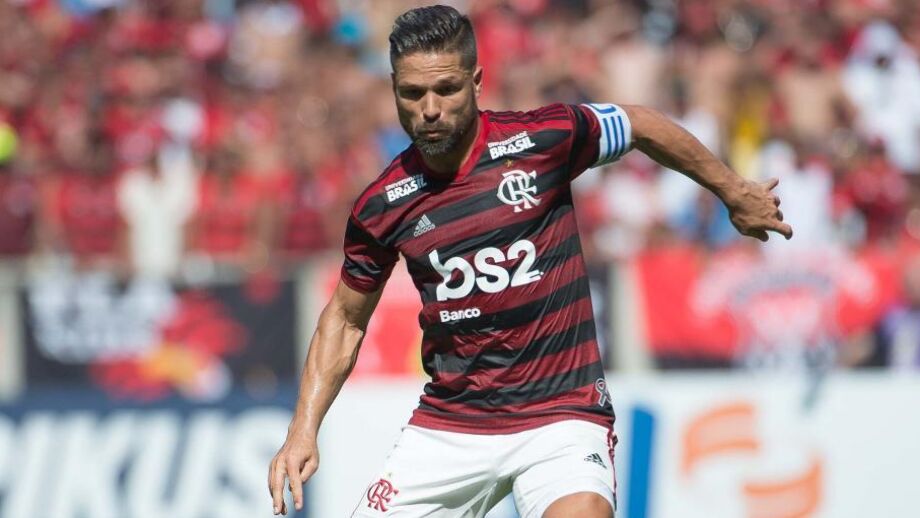 Diego Ribas em ação com a camisola do Flamengo
