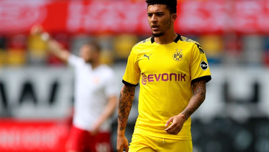 Jadon Sancho nos tempos de Borussia Dortmund