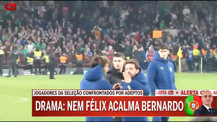 CMTV teve acesso a vídeo com momentos de tensão em Dublin