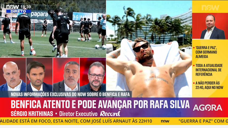Diretor executivo de Record analisa possibilidade de o Benfica fazer regressar Rafa Silva