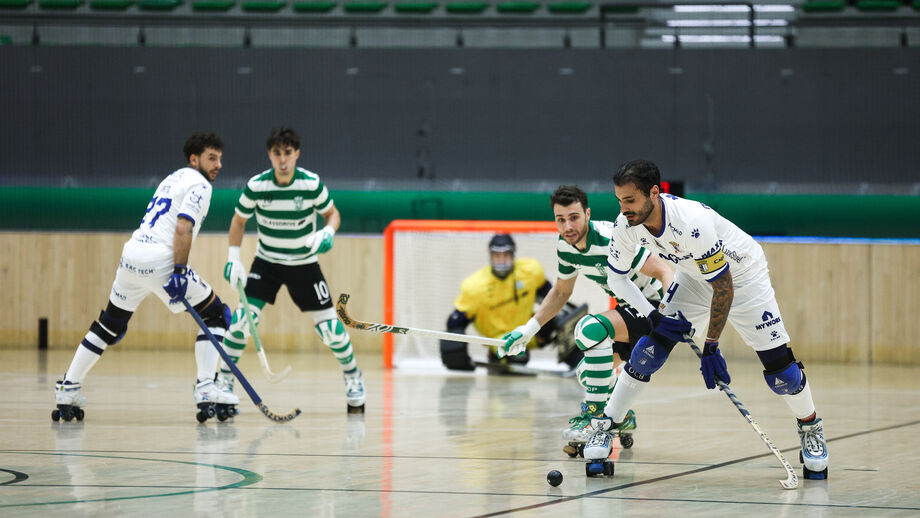 Jogo de hóquei em patins entre Sporting e OC Barcelos