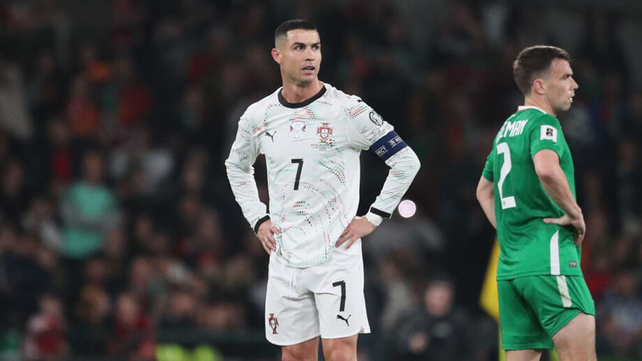 Cristiano Ronaldo foi expulso frente à Irlanda