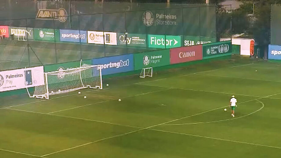 Técnico do Palmeiras atirou de forma consecutiva à barra