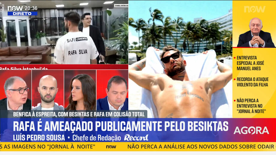 Luís Pedro Sousa, chefe de redação de Record, analisa situação do avançado no Besiktas