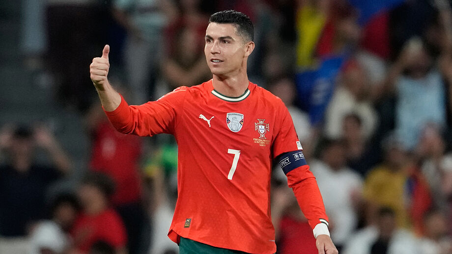 Cristiano Ronaldo celebra apuramento de Portugal para o Mundial de 2026