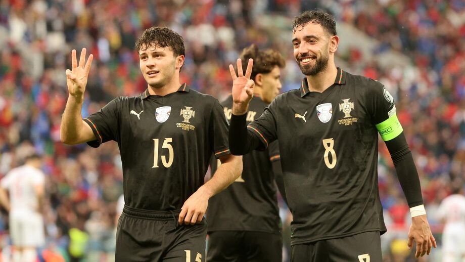 João Neves e Bruno Fernandes em destaque no Portugal-Arménia