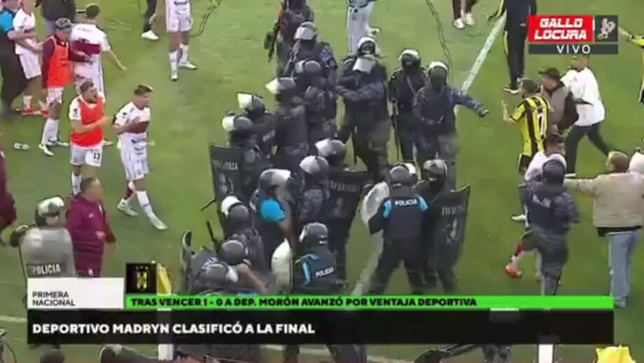 Aconteceu no fim do embate entre o Deportivo Madryn e o Deportivo Morón