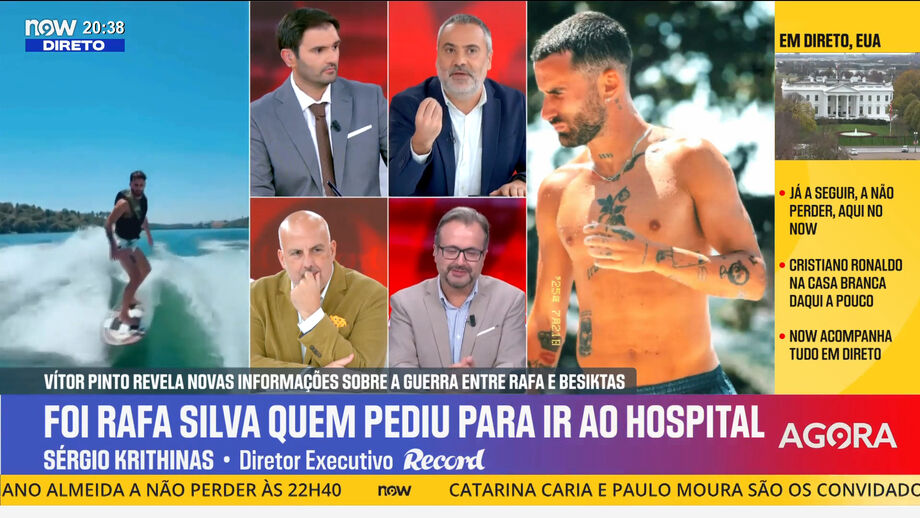 Sérgio Krithinas, diretor executivo de Record, apresenta as contas sobre possível regresso do avançado à Luz