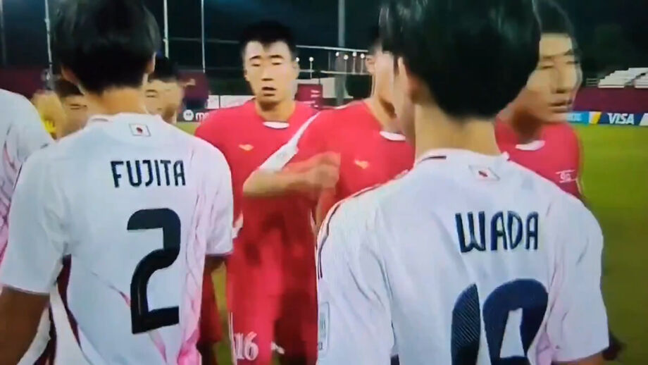 Momento de agressividade entre jogadores chamou a atenção antes do apito inicial