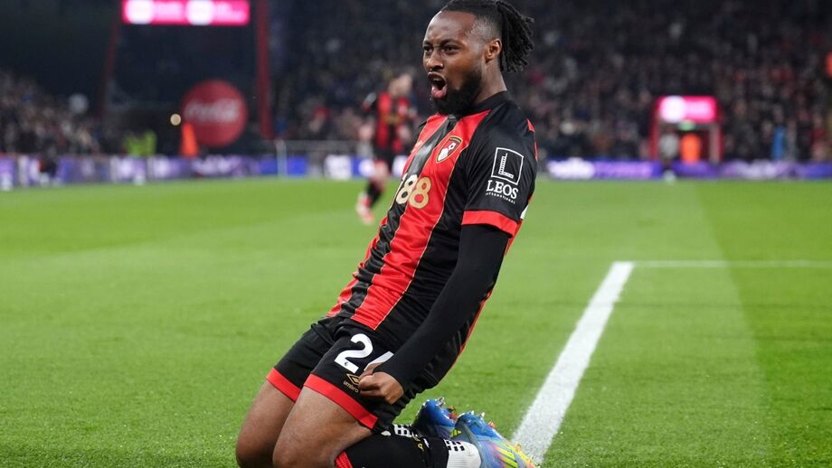 Antoine Semenyo, avançado do Bournemouth, cobiçado por clubes