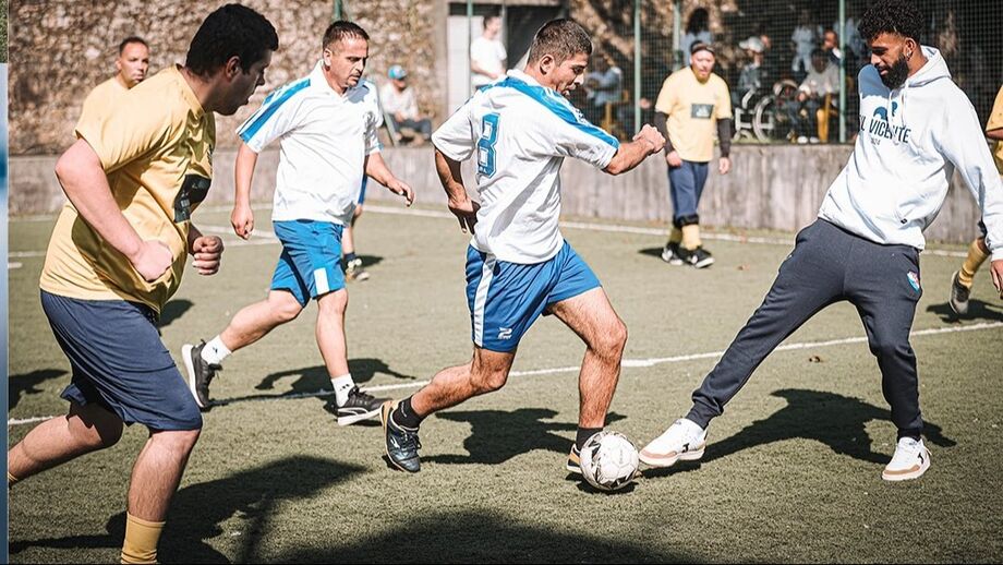 Goleador Pablo participou na iniciativa