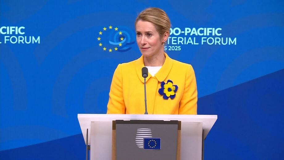 Kaja Kallas, alta representante da UE, deixou garantia 