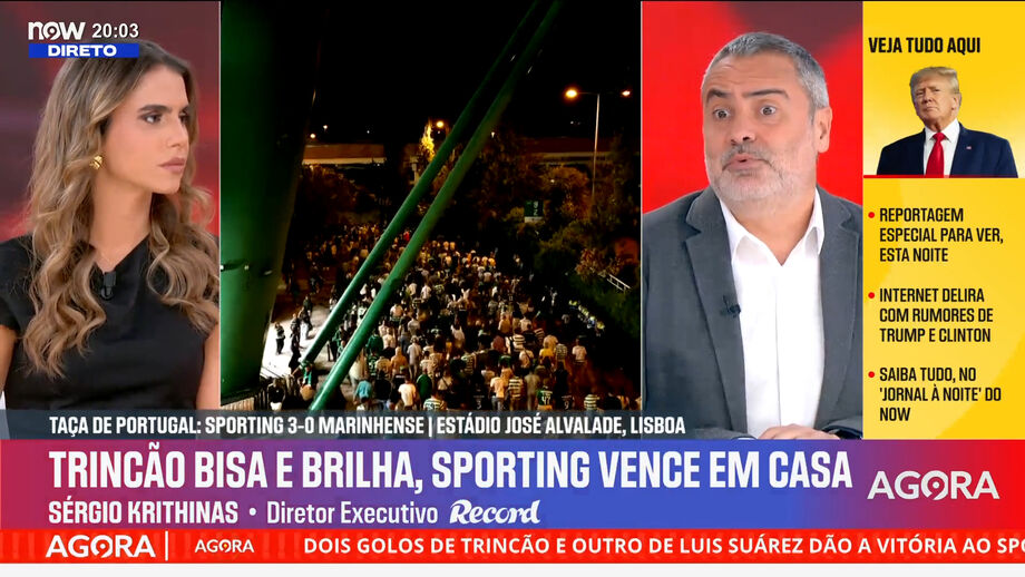 Vitórias de Benfica e Sporting em análise no Record na Hora