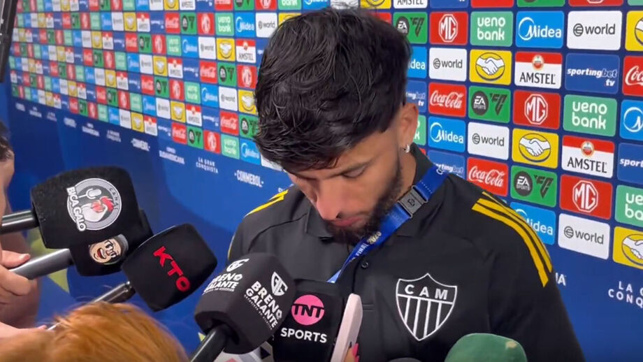Jogador cedido pelo Sporting ao Atlético Mineiro teve noite para esquecer na  final da Taça Sul-Americana