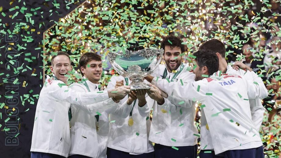 Itália festeja conquista da Taça Davis