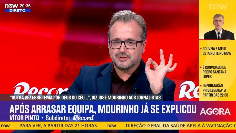 Subdiretor de Record analisa conferência de imprensa do treinador do Benfica