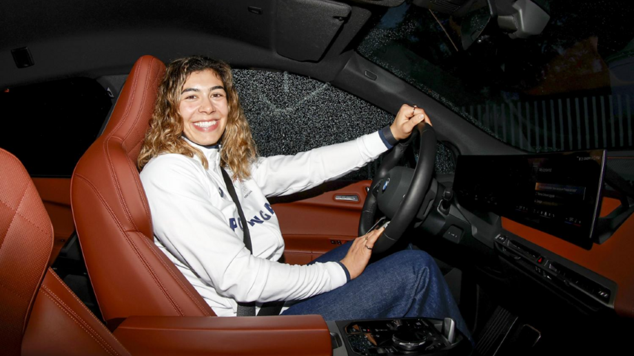 Patrícia Sampaio ao volante