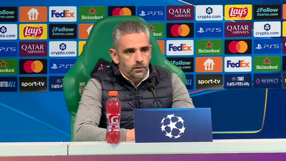 Treinador do Sporting recorda que ainda há três jogos pela frente na Liga dos Campeões