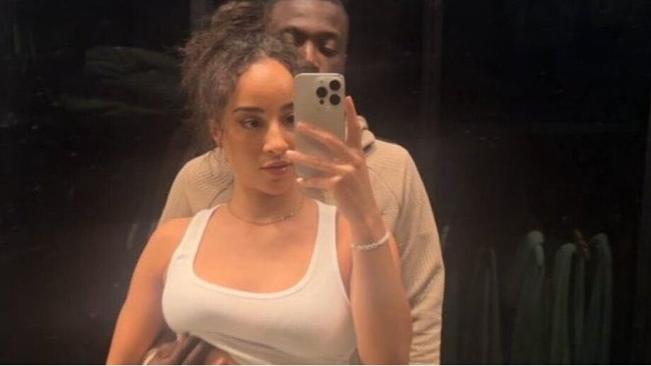 Nicolas Pépé com Teanna Trump