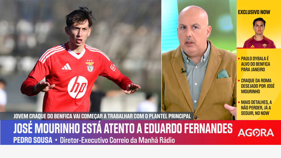 Pedro Sousa revela que o extremo é um dos jovens que foi referenciado pelo treinador do Benfica